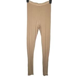 Naked Wardrobe NWT Beige Soft Stretchy High Rise Leggings Size Small‎